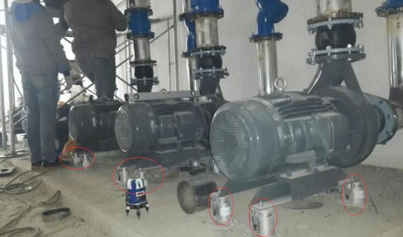 泵閥安裝<a href=http://m.sp-oil.com/xjjt/ target=_blank class=infotextkey>橡膠接頭</a>示意圖 水泵圖1