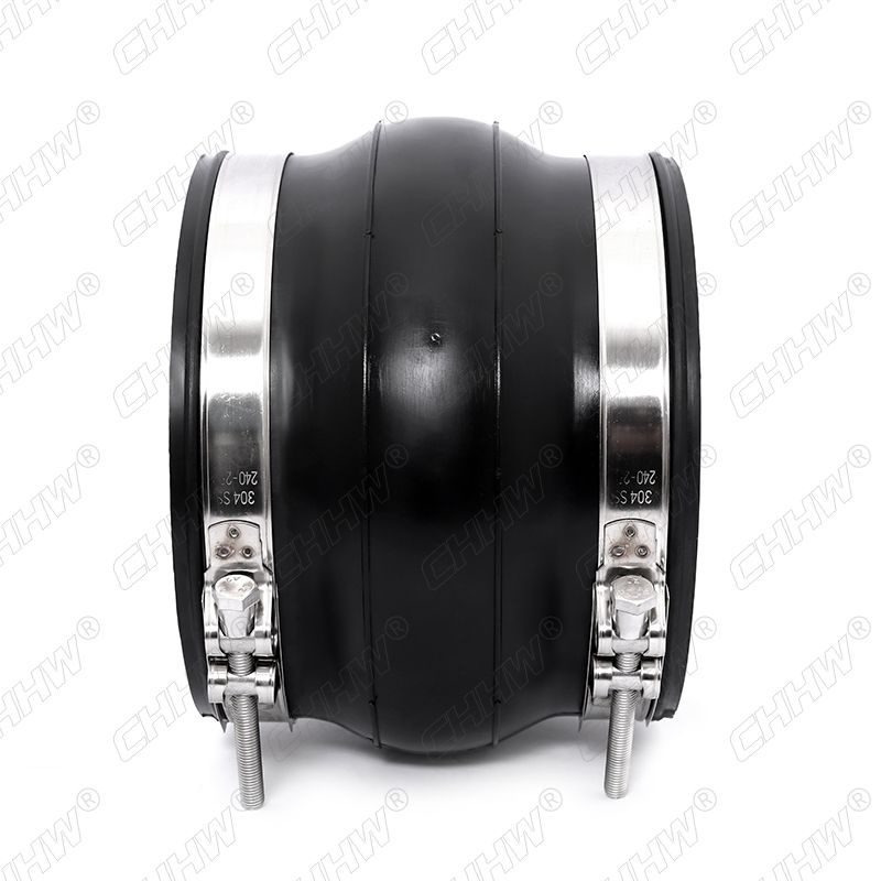 卡箍連接<a href=http://m.sp-oil.com/xjjt/ target=_blank class=infotextkey>橡膠接頭</a>安裝圖